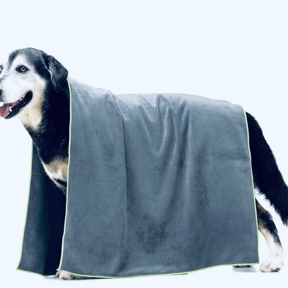 Dog blanket | Double sided cotton extra soft blanket for dogs, Blue/Grey - Picture 2 of 6
